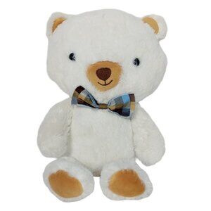 Hallmark Basil Bear Teddy Bear Plaid Bow Tie Plush 14"